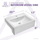 ANZZI Vitruvius Series Ceramic Vessel Sink in White