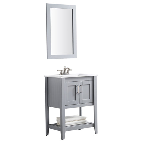 V-MTG003-24 - ANZZI Mosset 24 in. W x 34 in. H Bathroom Vanity Set in Rich Gray