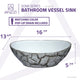 ANZZI Sona Series Ceramic Vessel Sink in Grey