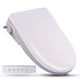 Electric Bidet Seat for Elongated Toilets  with Auto Lid, Heated, Warm Water, Air Dryer,  and Remote in White