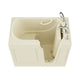 ANZZI 26 in. x 46 in. Right Drain Quick Fill Walk-In Soaking Tub in Biscuit