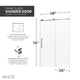 ANZZI Leon Series 48 in. by 76 in. Frameless Sliding Shower Door with Handle