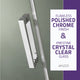 60 in. x 76 in. Frameless Sliding Shower Door with Handle in Chrome