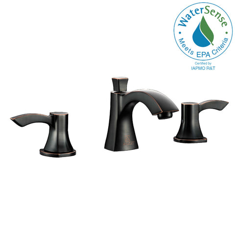 L-AZ015ORB - ANZZI Sonata Series 8 in. Widespread 2-Handle Mid-Arc Bathroom Faucet in Oil Rubbed Bronze