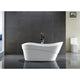 FT-AZ094 - ANZZI Kahl Series 5.58 ft. Freestanding Bathtub in White