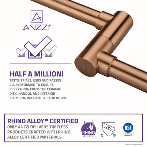 KF-AZ258RG - Braccia Series 24" Wall Mounted Pot Filler in Rose Gold