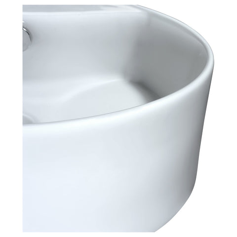 ANZZI Vitruvius Series Ceramic Vessel Sink in White