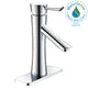 L-AZ035 - ANZZI Saga Series Single Hole Single-Handle Low-Arc Bathroom Faucet in Polished Chrome