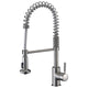 Eclipse Single Handle Pull-Down Sprayer Kitchen Faucet in Brushed Nickel