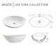 Verona Series 23 in. Ceramic Oval Vessel Bathroom Sink Basin in White