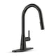 Modern 16 in. 1-Handle Touchless Pull-Down Kitchen Faucet in Matte Black with Motion Sensor and Dual Spray Modes