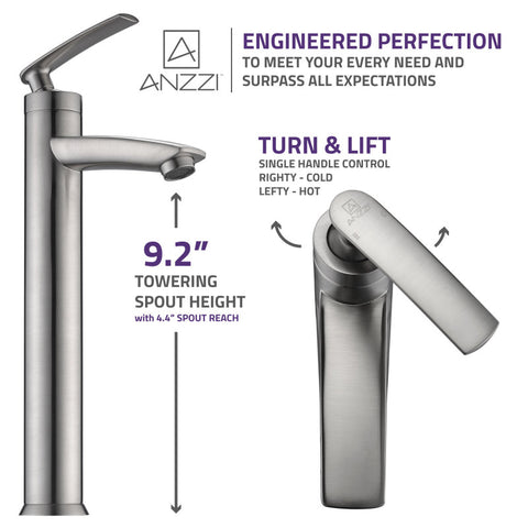 ANZZI Fifth Single Hole Single-Handle Bathroom Faucet