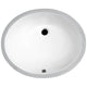 ANZZI Rhodes Series 17 in. Ceramic Undermount Sink Basin in White