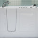 53 - 60 in. x 26 in. Left Drain Air and Whirlpool Jetted Walk-in Tub in White