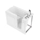 ANZZI Value Series 26 in. x 53 in. Right Drain Quick Fill Walk-In Air Tub in White