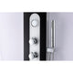 ANZZI Lande Series 56 in. Full Body Shower Panel System with Heavy Rain Shower and Spray Wand in Black