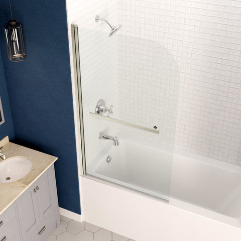 ANZZI Myth 28 in. x 56 in. Frameless Tub Door with TSUNAMI GUARD