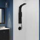 SP-AZ078MB - ANZZI Aura Retro-Fit Series 39 in. 2-Jetted Shower Tower with Heavy Rain Shower and Body Jets and Spray Wand in Matte Black