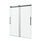 SD-FRLS05901MB - ANZZI Stellar Series 48 in. x 76 in. Frameless Sliding Shower Door with Handle in Matte Black