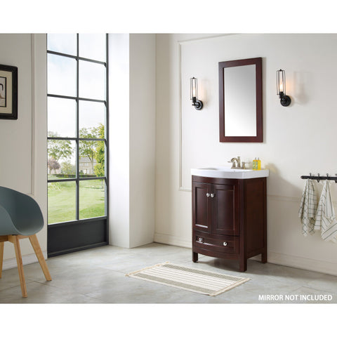 V-MRG008-24-X - ANZZI Montresor 24 in. W x 34 in. H Bathroom Vanity Set in Rich Walnut