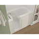 AMZ3053LWS - ANZZI 30 in. x 53 in. Left Drain Quick Fill Walk-In Soaking Tub in White