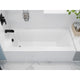 AZ3060SHL-16 - ANZZI Saba 60 in. Left Drain Soaking Front Skirted Bathtub in White