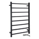 TW-AZ026MBK - ANZZI Bell 8-Bar Stainless Steel Wall Mounted Towel Warmer in Matte Black