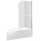 ANZZI 5 ft. Acrylic Rectangle Tub With 34 in. x 58 in. Frameless Tub Door