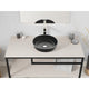 LS-AZ907MB - ANZZI Allegro Round Glass Vessel Bathroom Sink