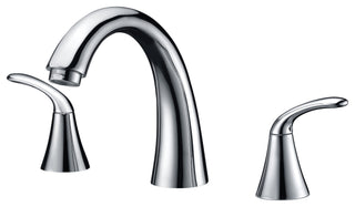 Note Series 2-Handle Deck-Mount Roman Tub Faucet in Polished Chrome