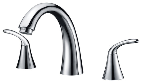 Note Series 2-Handle Deck-Mount Roman Tub Faucet in Polished Chrome