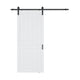 ID-AZBD05 - ANZZI ANZZI Heavy Duty Sturdy Sliding Barn Door - 36x84'' White Sliding Wood Single Sliding Barn Door - Solid Core MDF + PVC - Knockdown Design - Sliding Door Hardware Kit Included - Space-Saving Solution