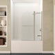 ANZZI 5 ft. Acrylic Rectangle Tub With 48 in. x 58 in. Frameless Tub Door
