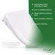 Electric Bidet Seat for Elongated Toilets  with Auto Lid, Heated, Warm Water, Air Dryer,  and Remote in White