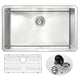 ANZZI VANGUARD Undermount 30 in. Kitchen Sink with Opus Faucet in Brushed Nickel