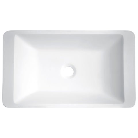 LS-AZ522 - ANZZI Kydia Solid Surface Vessel Sink in Matte White