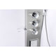 SP-AZ042 - ANZZI FIELD Series 58 in. 2-Jetted Full Body Shower Panel System with Heavy Rain Shower and Spray Wand in Brushed Steel