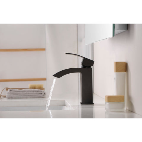 ANZZI Revere Series Single Hole Single-Handle Low-Arc Bathroom Faucet