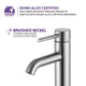 Valle Single Hole Single Handle Bathroom Faucet