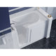 AMZ3060WILWS - ANZZI 30 in. x 60 in. Left Drain Quick Fill Walk-In Soaking Tub in White