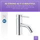 ANZZI Bravo Series Single Hole Single-Handle Low-Arc Bathroom Faucet