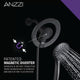 ANZZI Magnetic Valkyrie Multi-Spray Retro-Fit 7.48 in. Dual Wall Mount Fixed and Handheld Shower Head with Magna-Diverter