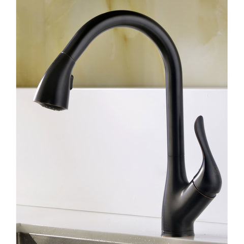 KAZ3218-031O - ANZZI MOORE Undermount 32 in. Double Bowl Kitchen Sink with Accent Faucet in Oil Rubbed Bronze