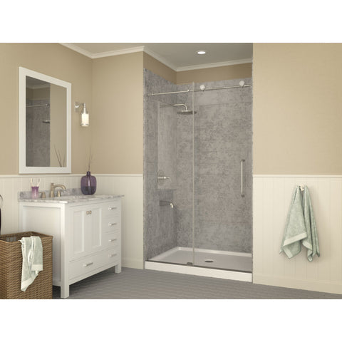 SB-AZ011WO-R - ANZZI 36 in. x 48 in. Single Threshold Shower Base in White