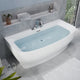 FT-FR112473CH - ANZZI Bank Series 5.41 ft. Freestanding Bathtub with Deck Mounted Faucet in White