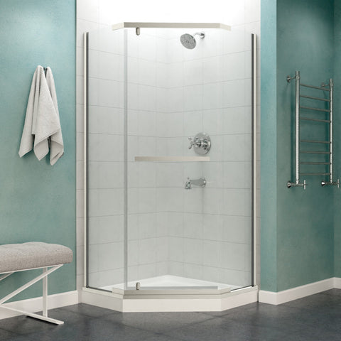 SD-AZ056-01BN - ANZZI Castle Series 49 in. x 72 in. Semi-Frameless Shower Door with TSUNAMI GUARD in Brushed Nickel