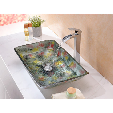 LS-AZ191 - ANZZI Voce Series Vessel Sink in Impasto Green