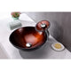 ANZZI Arc Series Vessel Sink in Layered Amber