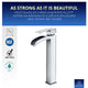 ANZZI Key Series Single Hole Single-Handle Vessel Bathroom Faucet