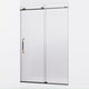 ANZZI Madam Series 48 in. by 76 in. Frameless Sliding Shower Door with Handle